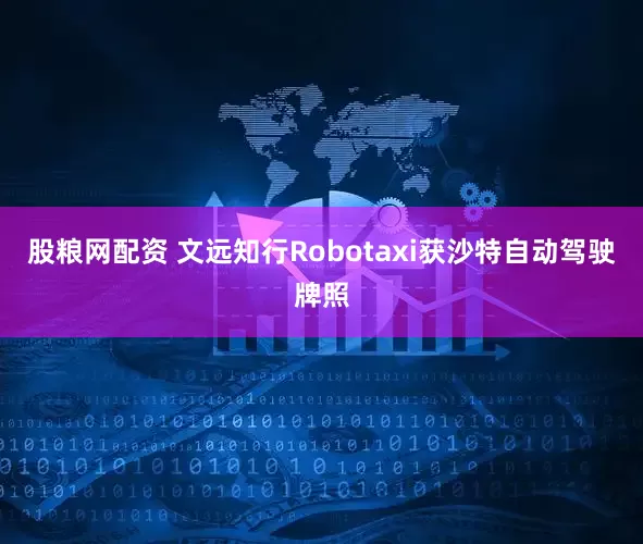 股粮网配资 文远知行Robotaxi获沙特自动驾驶牌照