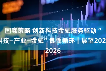 国鑫策略 创新科技金融服务驱动“科技—产业—金融”良性循环｜展望2026